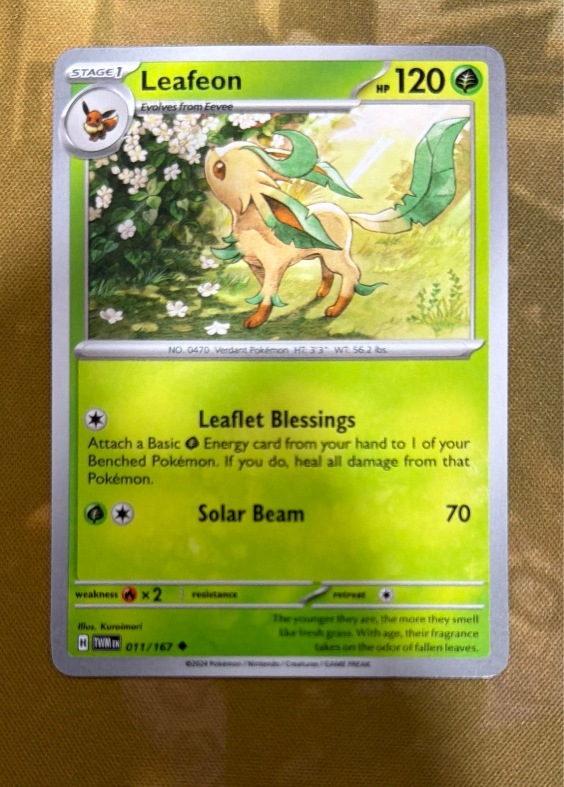 Leafeon - Twilight Masquerade #011/167