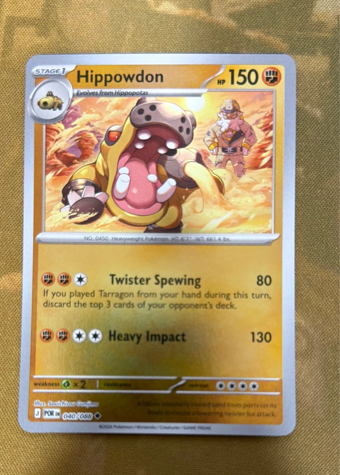 Hippowdon - Pokémon #040/088