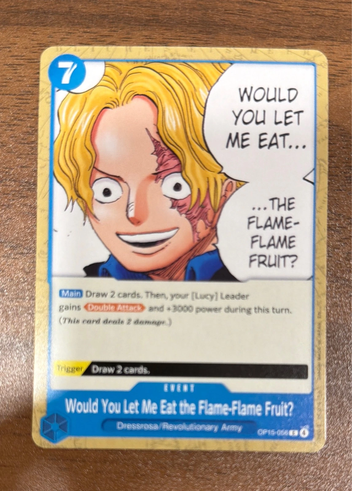 Would You Let Me Eat the Flame-Flame Fruit? - Wings of the Captain #OP06-056