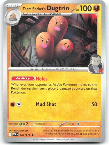 Team Rocket's Dugtrio - Ascended Heroes #101/217