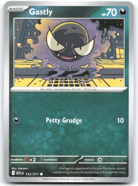 Gastly - Ascended Heroes #123/217
