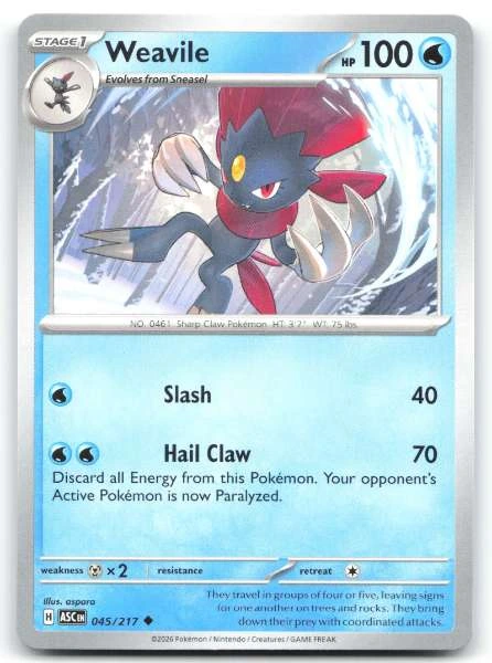 Weavile - Ascended Heroes #045/217