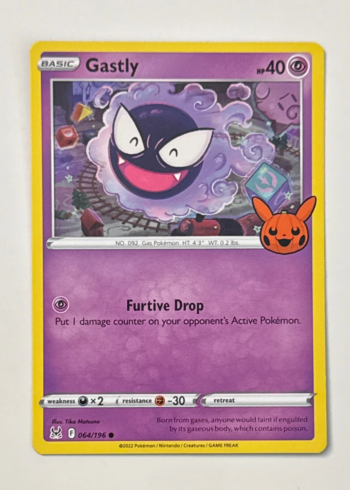 Gastly - Trick or Trade BOOster Bundle #064/196