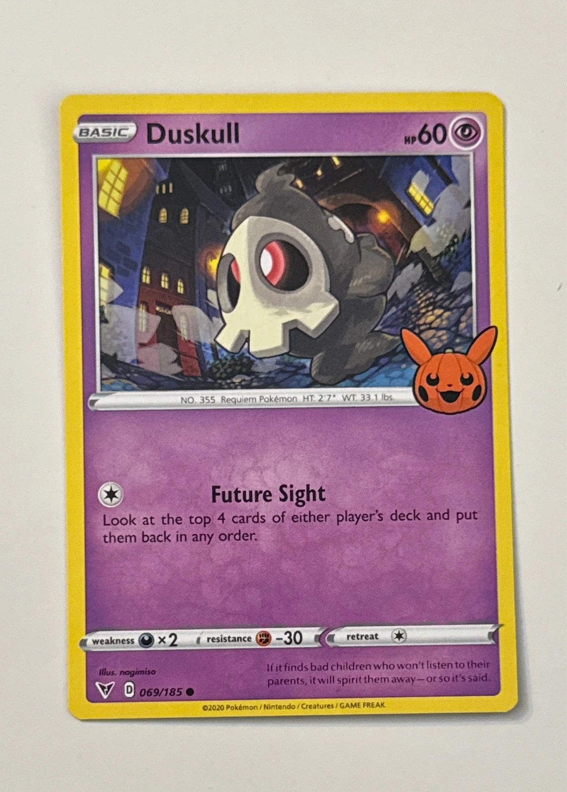 Duskull - Pokémon Trading Card Game: Trick or Trade BOOster Bundle #069/185