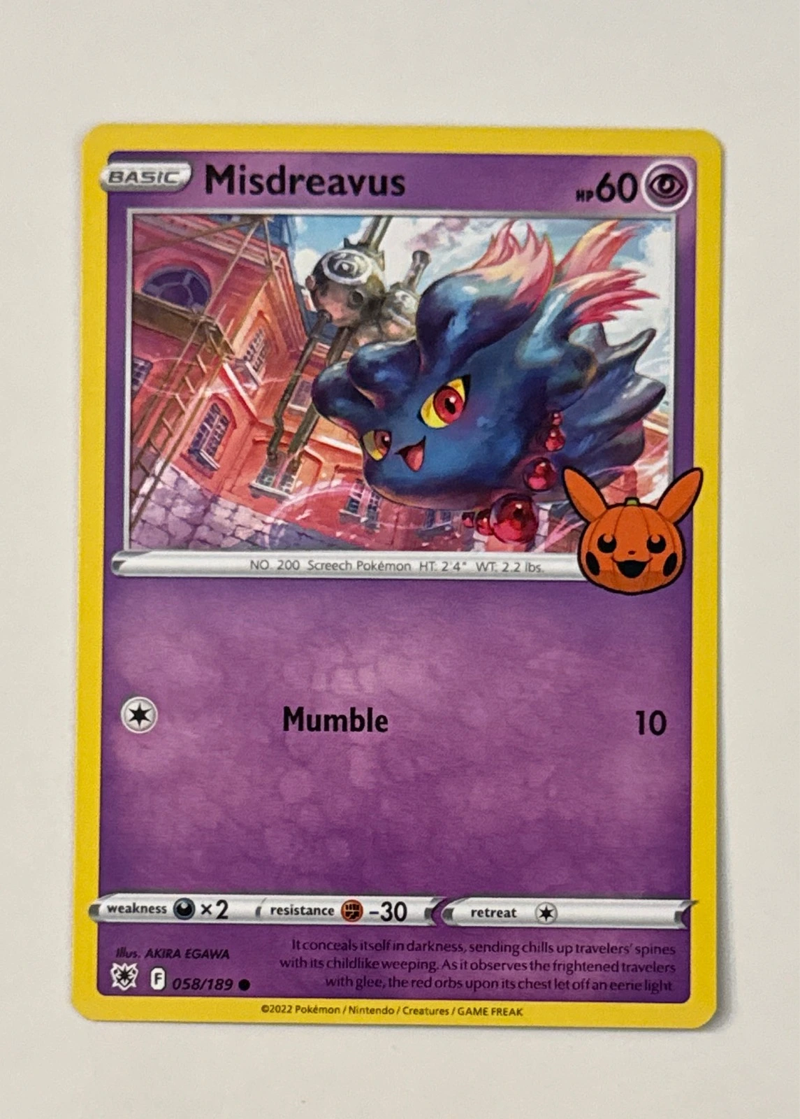 Misdreavus - Pokémon Trading Card Game: Trick or Trade BOOster Bundle #058/189