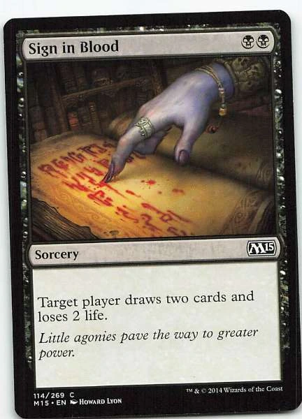 Sign in Blood - Magic 2015 #114/269