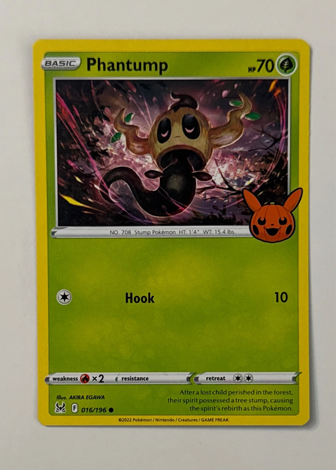 Phantump - Pokémon Trick or Trade BOOster Bundle #016/196