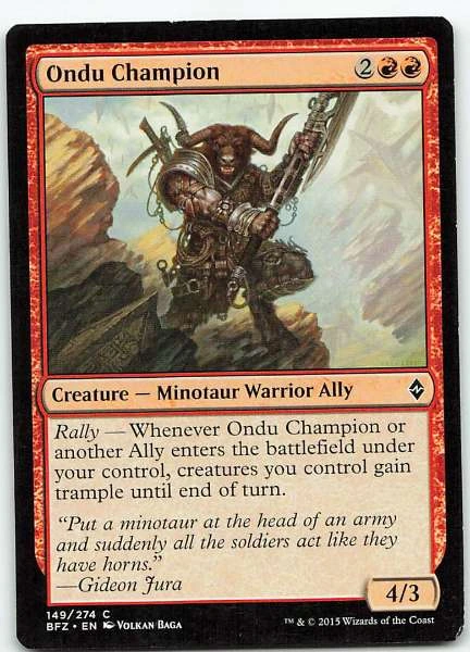 Ondu Champion - Battle for Zendikar #149/274