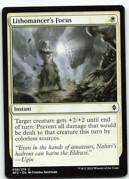 Lithomancer's Focus - Battle for Zendikar #038/274