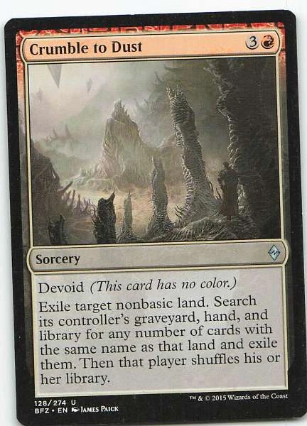 Crumble to Dust - Battle for Zendikar #128/274