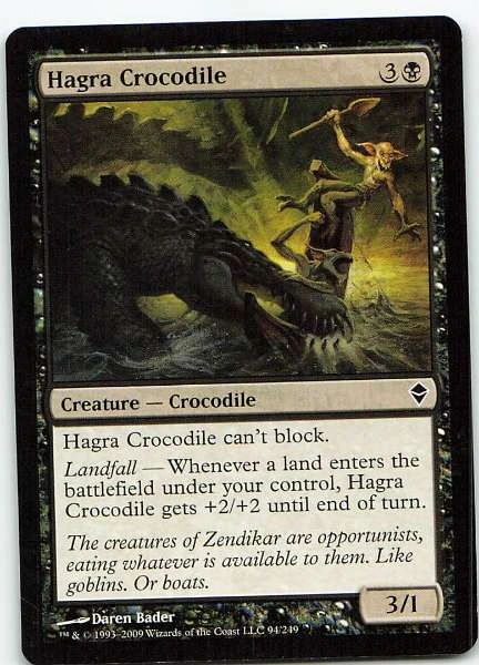 Hagra Crocodile - Zendikar #94/249