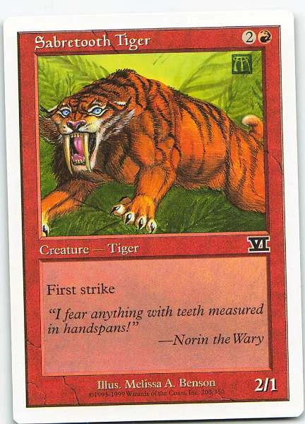 Sabretooth Tiger - 6th Edition #203/350