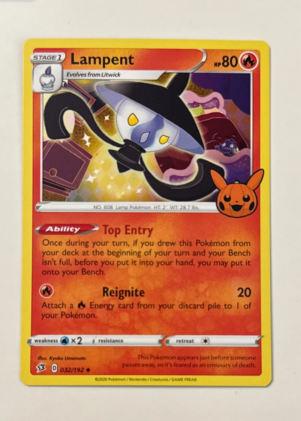 Lampent - Pokémon Halloween Trick or Trade #032/192