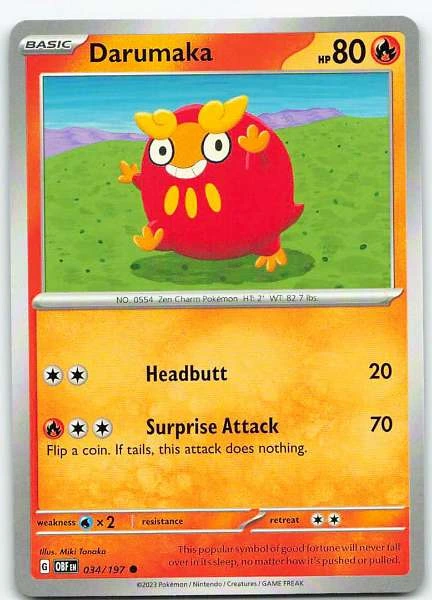 Darumaka - Obsidian Flames #034/197