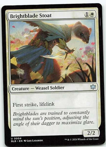 Brightblade Stoat - Bloomburrow #0004
