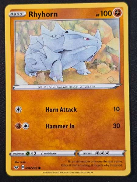 Rhyhorn - Sword & Shield #096/202