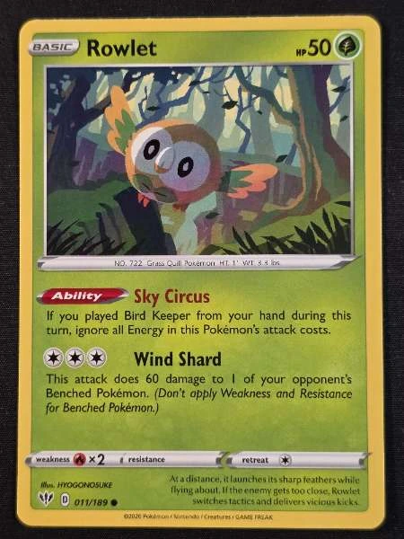Rowlet - Darkness Ablaze #011/189