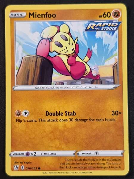 Mienfoo - Battle Styles #076/163