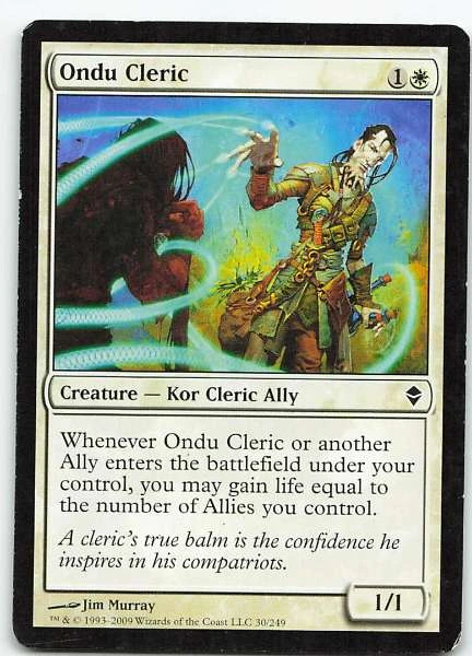 Ondu Cleric - Zendikar #30/249