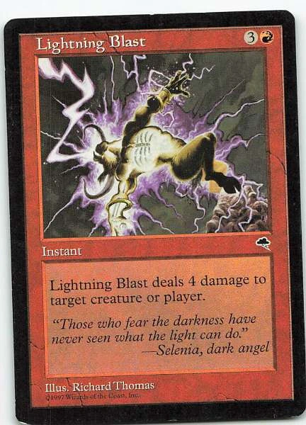 Lightning Blast - Tempest, Sixth Edition, Seventh Edition #185, 193/350, 193/351, 200