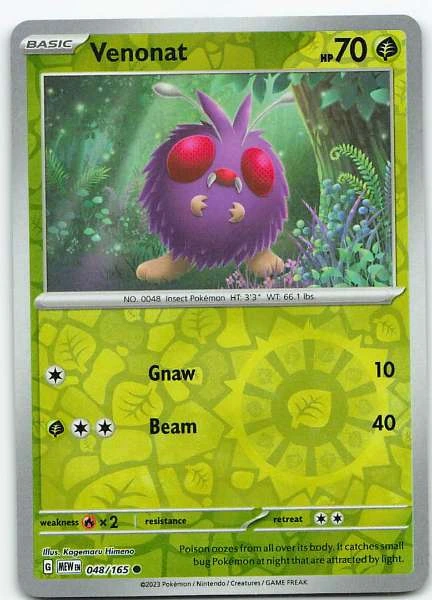 Venonat - Scarlet & Violet 151 #048/165