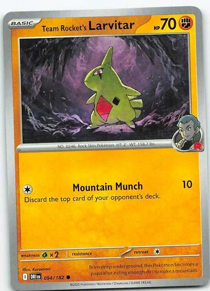 Team Rocket's Larvitar - Destined Rivals #094/182