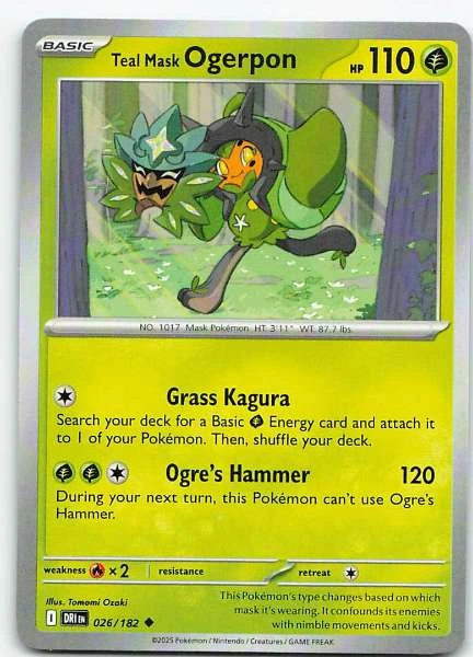 Teal Mask Ogerpon - Destined Rivals #026/182