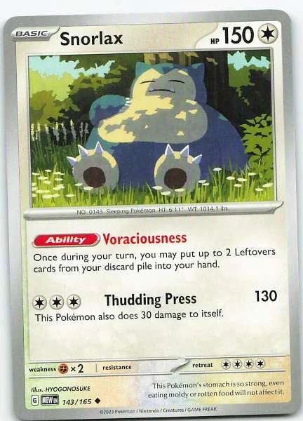 Snorlax - 151 #143/165