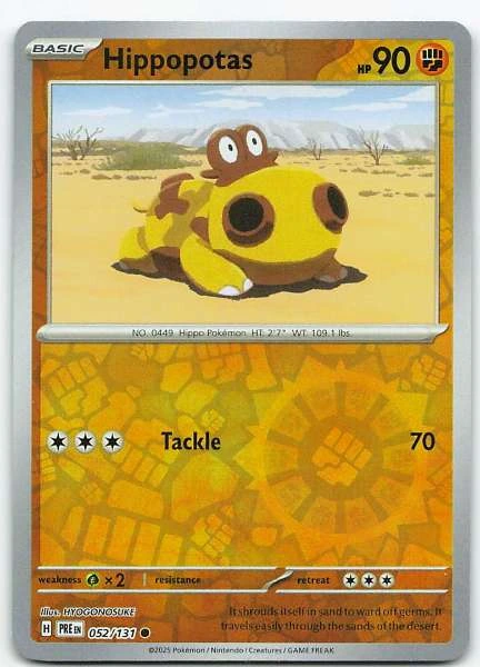 Hippopotas - Prismatic Evolutions #052/131