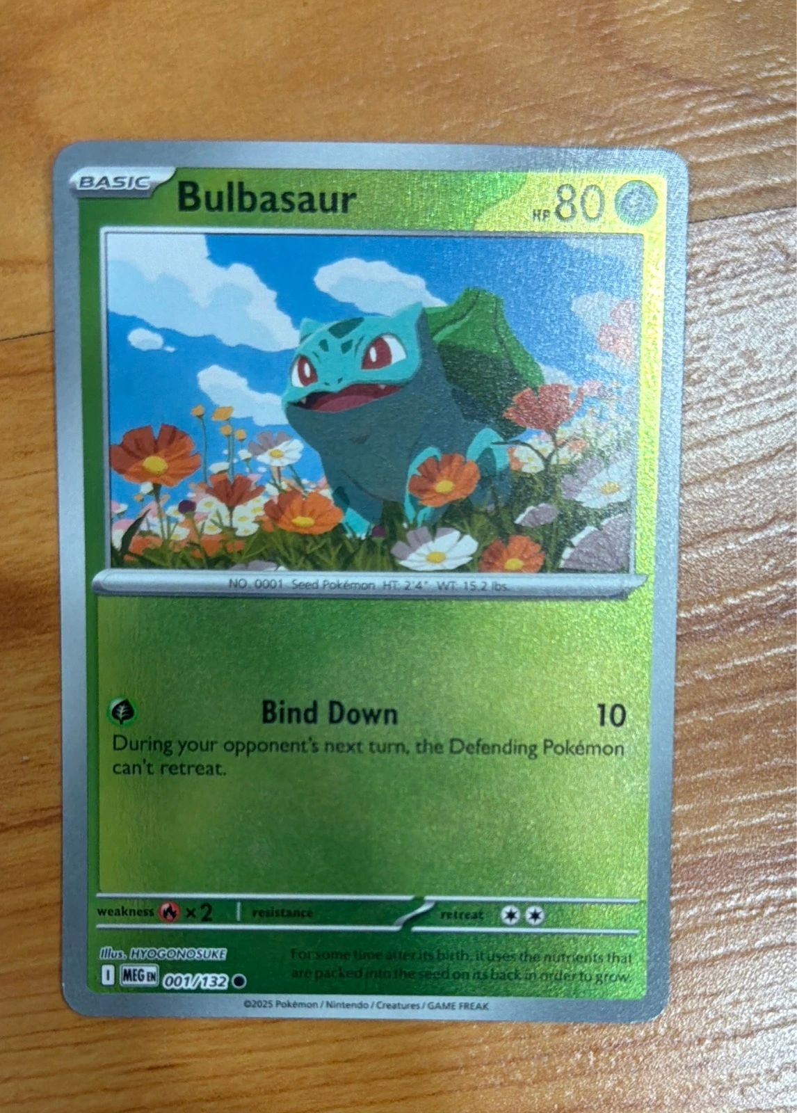 Bulbasaur - Pokémon TCG: Scarlet & Violet—Prismatic Evolutions #001/132