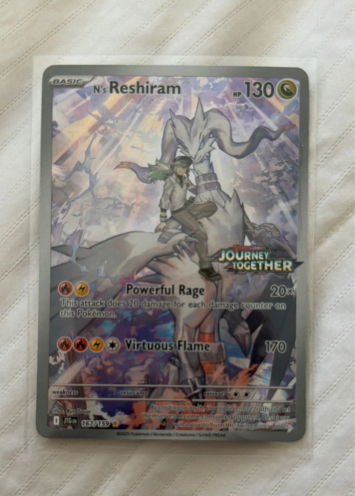 N's Reshiram - Journey Together #167/159