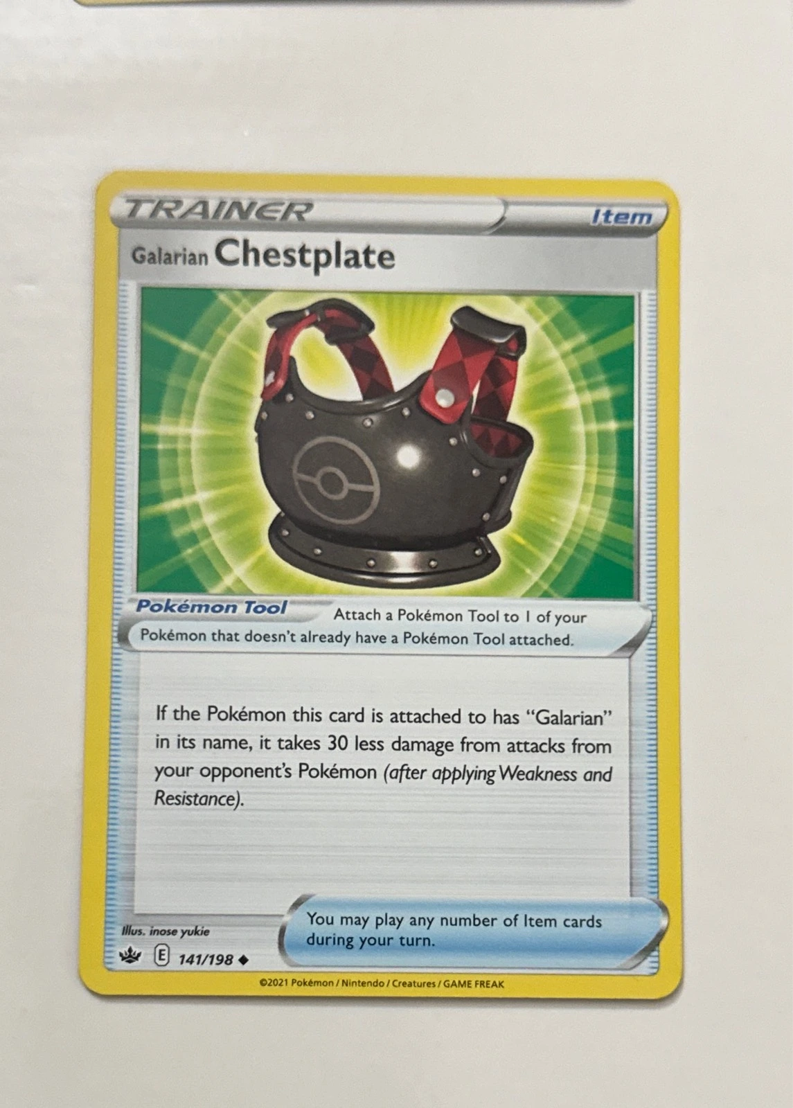 Galarian Chestplate - Chilling Reign #141/198