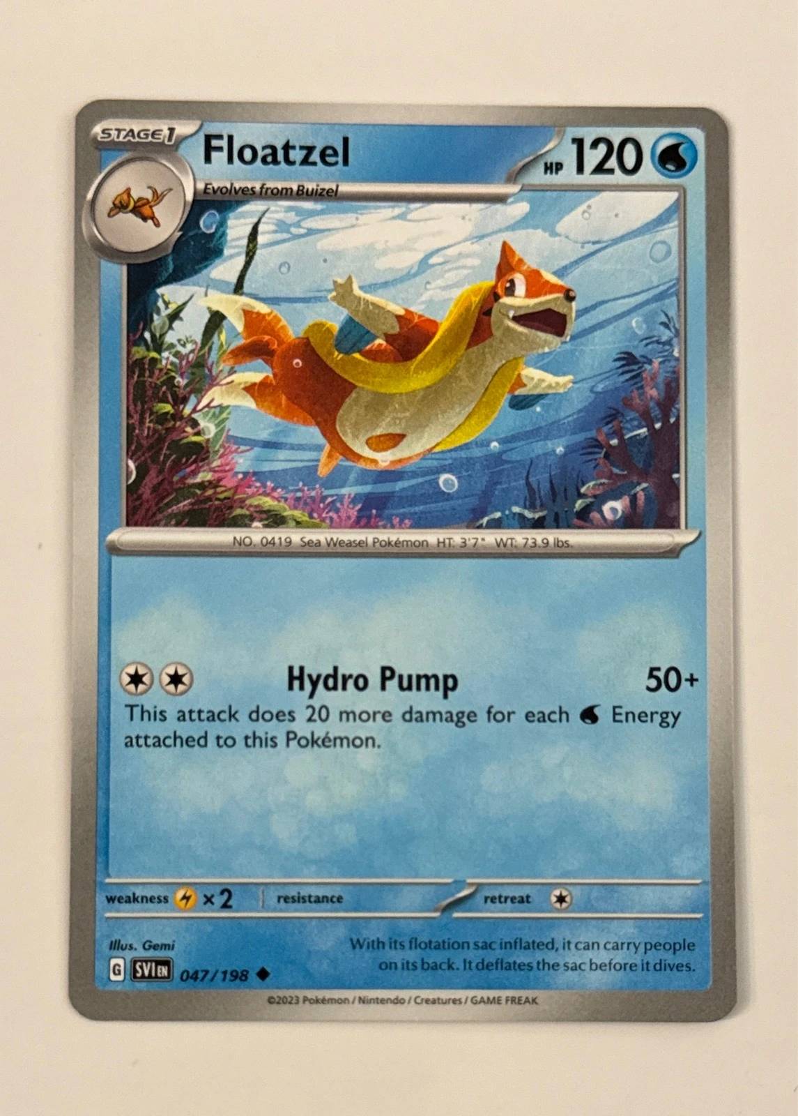 Floatzel - Scarlet & Violet #047/198