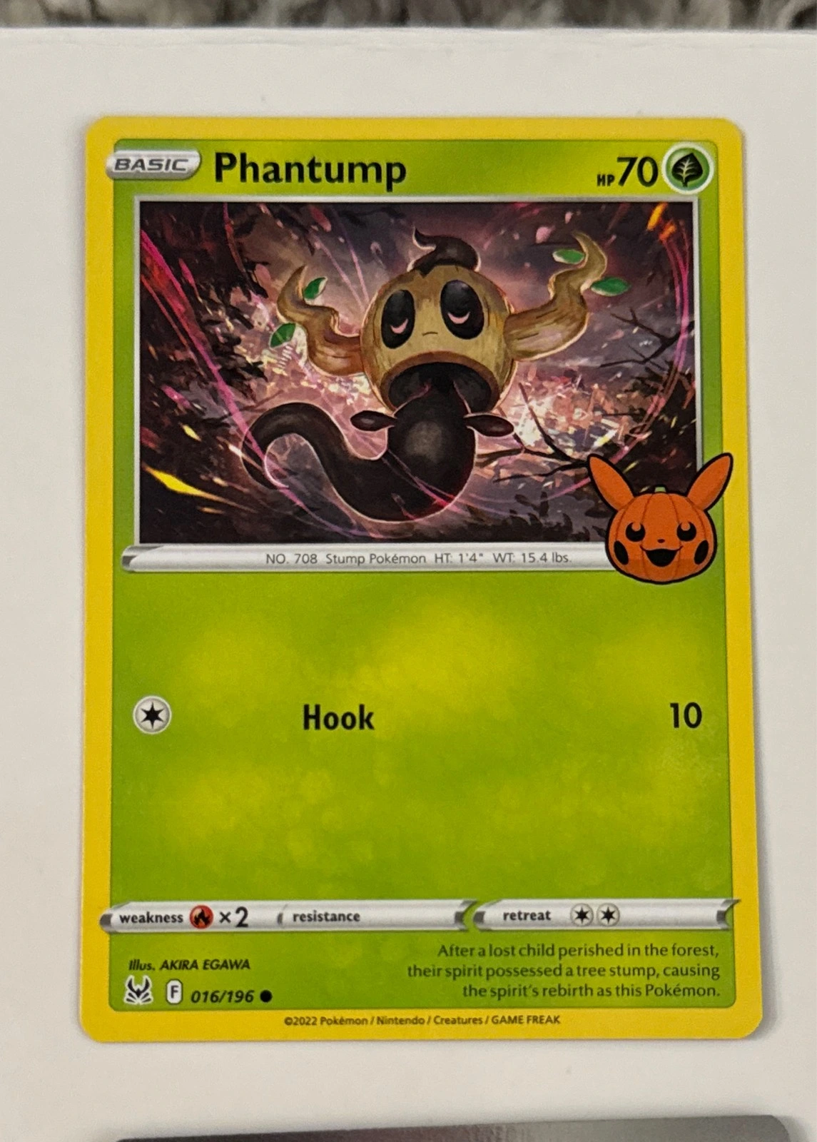 Phantump - Pokémon Trick or Trade BOOster Bundle #016/196