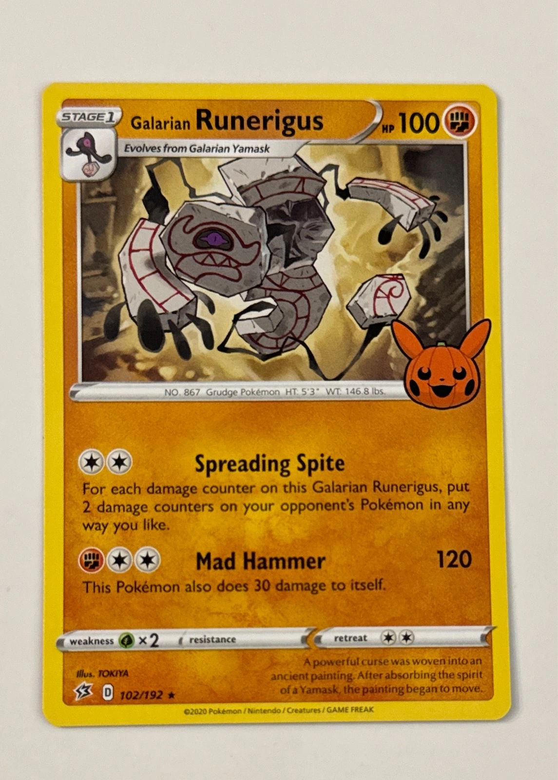 Galarian Runerigus - Pokémon Trick or Trade BOOster Bundle #102/192
