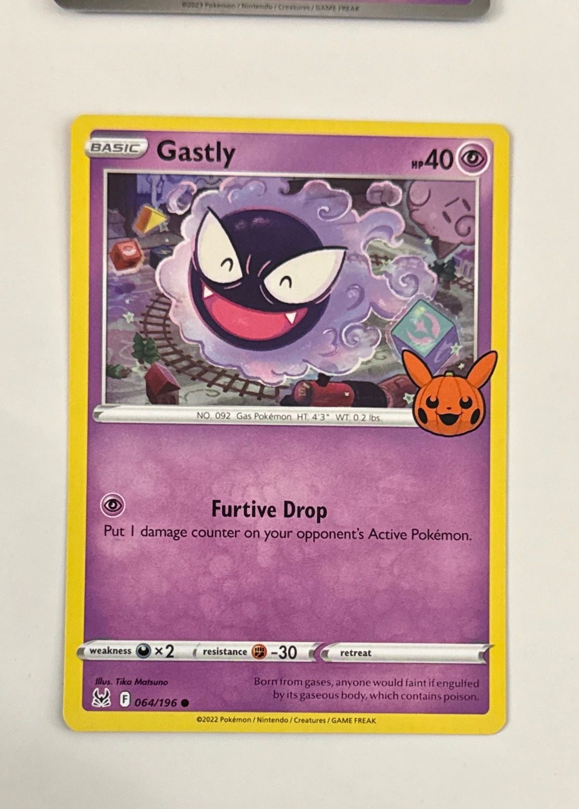 Gastly - Pokémon Trading Card Game: Trick or Trade BOOster Bundle #064/196