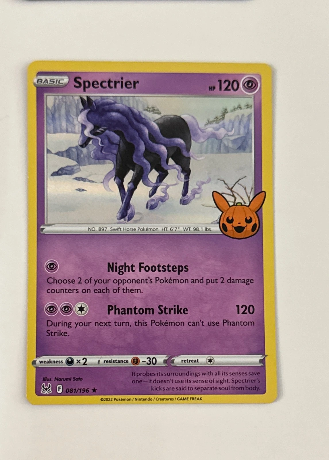 Spectrier - Pokémon Trading Card Game Halloween Trick or Trade BOOster Bundle #081/196