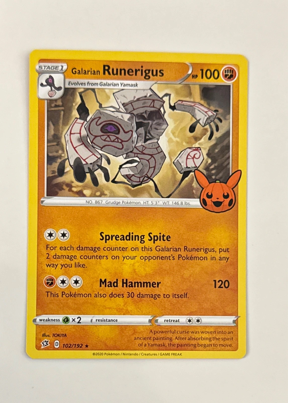 Galarian Runerigus - Pokémon Trick or Trade BOOster Bundle #102/192