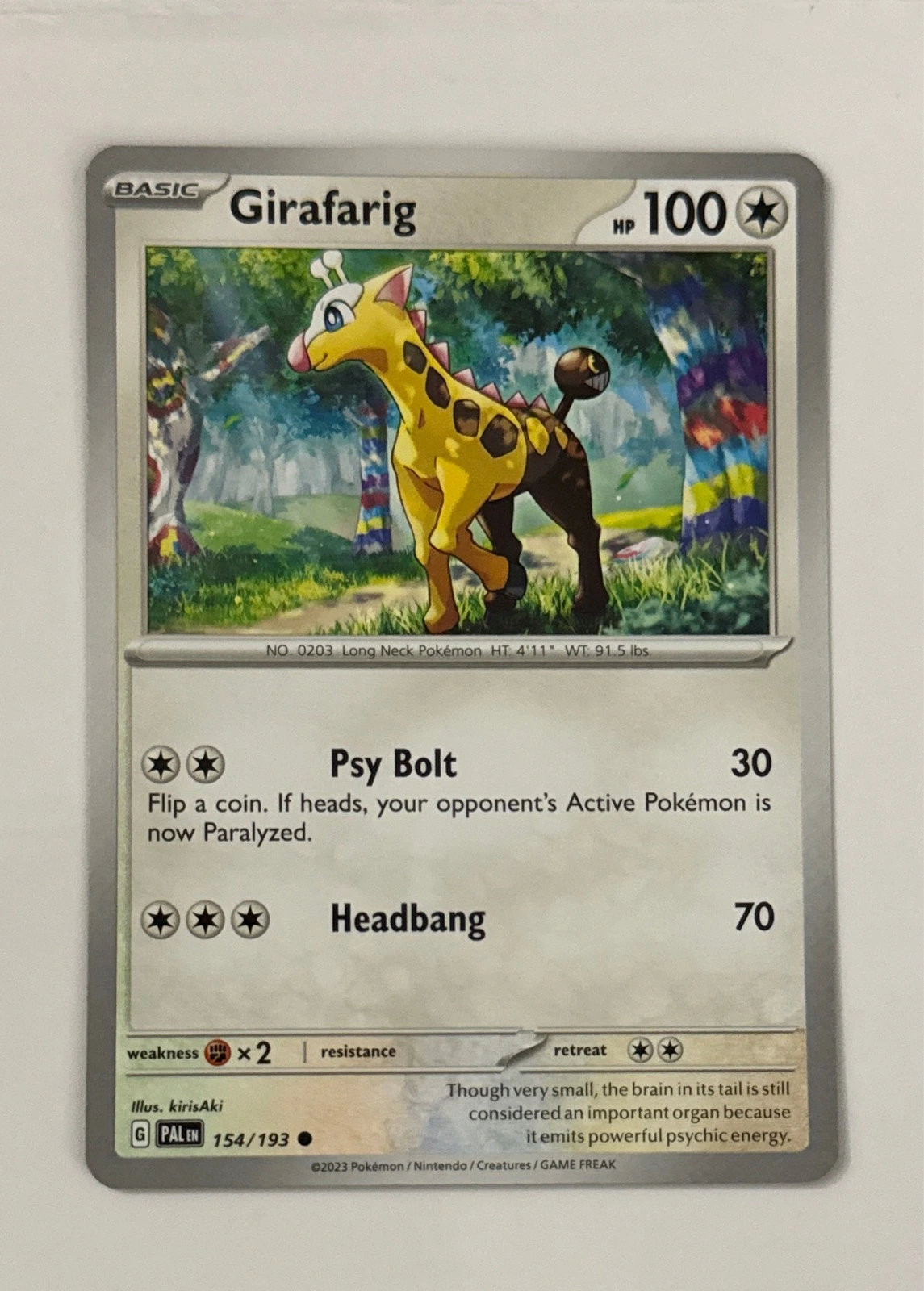 Girafarig - Paldea Evolved #154/193