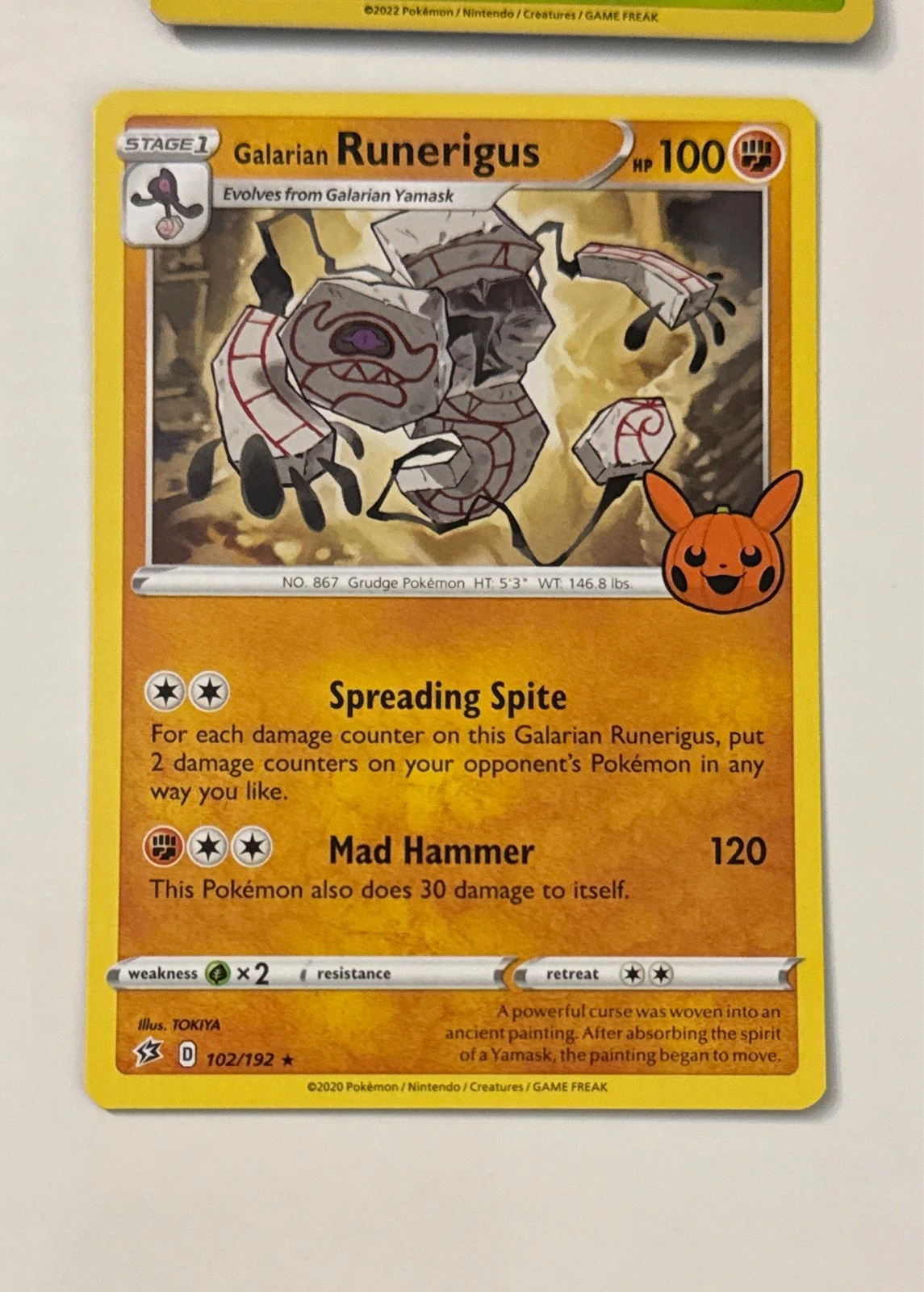 Galarian Runerigus - Pokémon Trick or Trade BOOster Bundle #102/192