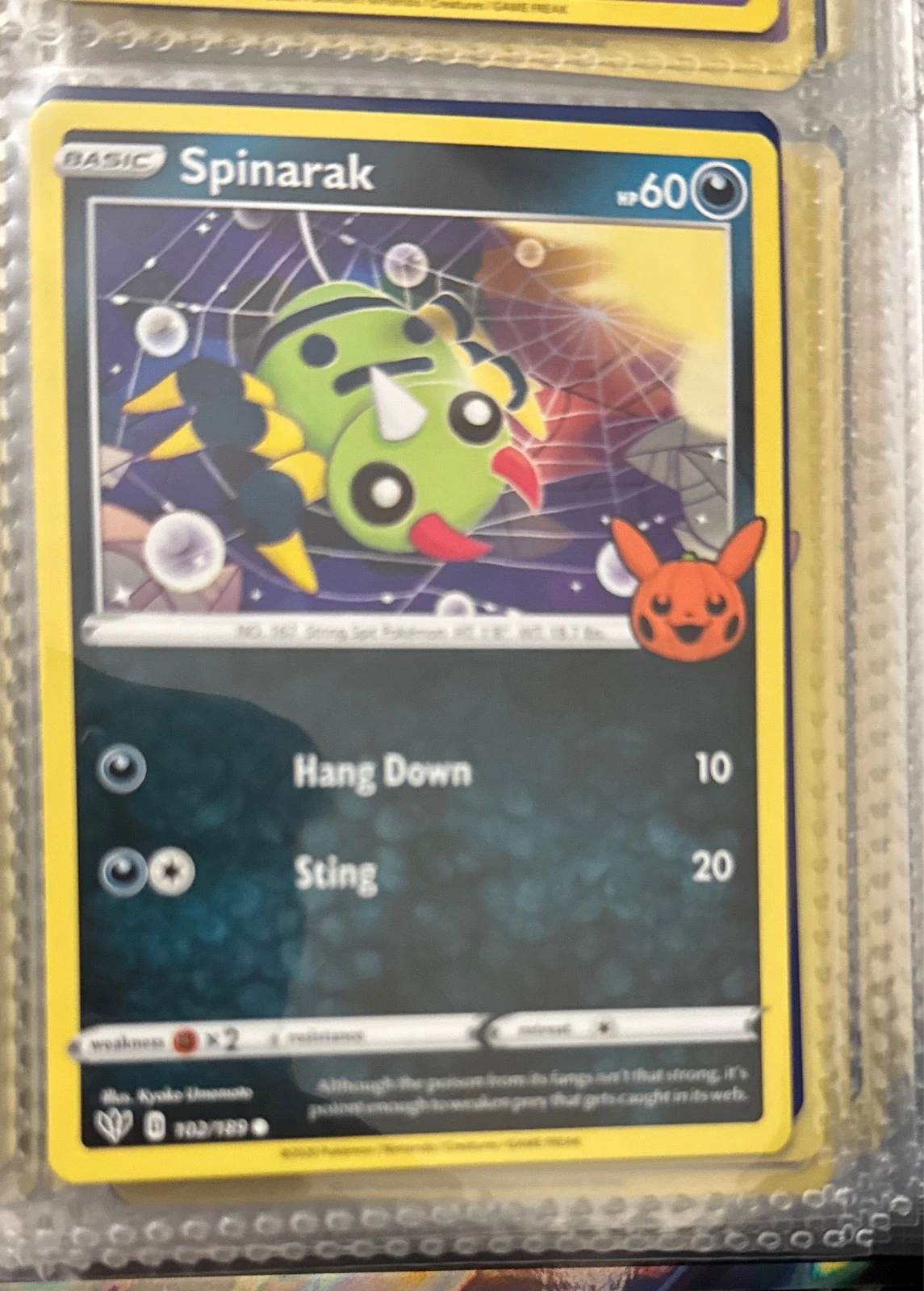 Spinarak - Pokémon Trading Card Game: Trick or Trade BOOster Bundle #102/189