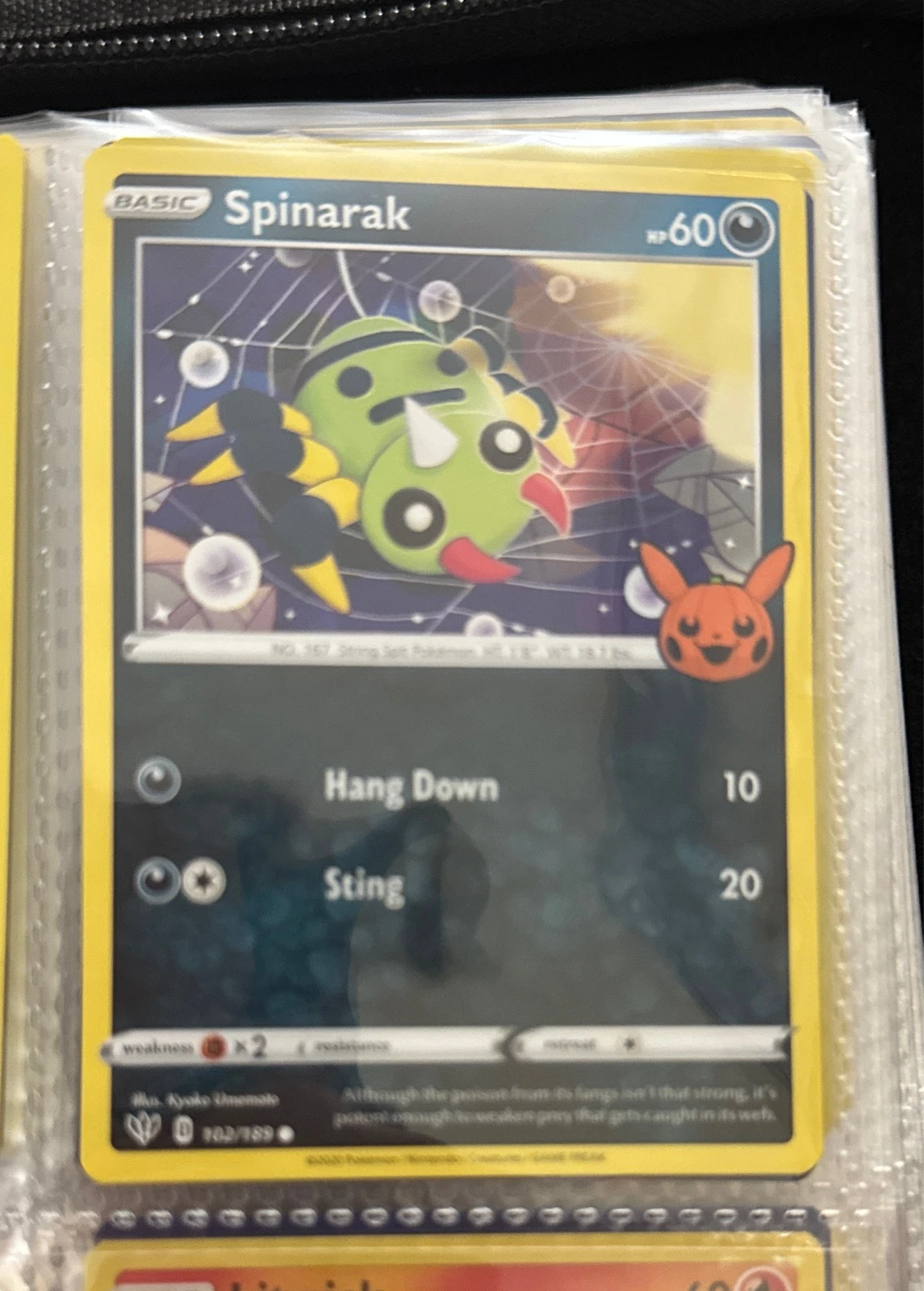Spinarak - Pokémon Trick or Trade BOOster Bundle #102/189