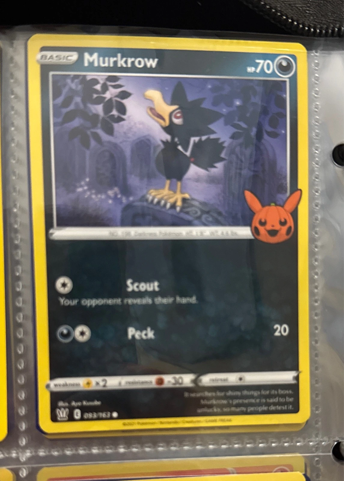 Murkrow - Pokémon Trading Card Game: Trick or Trade BOOster Bundle #093/163