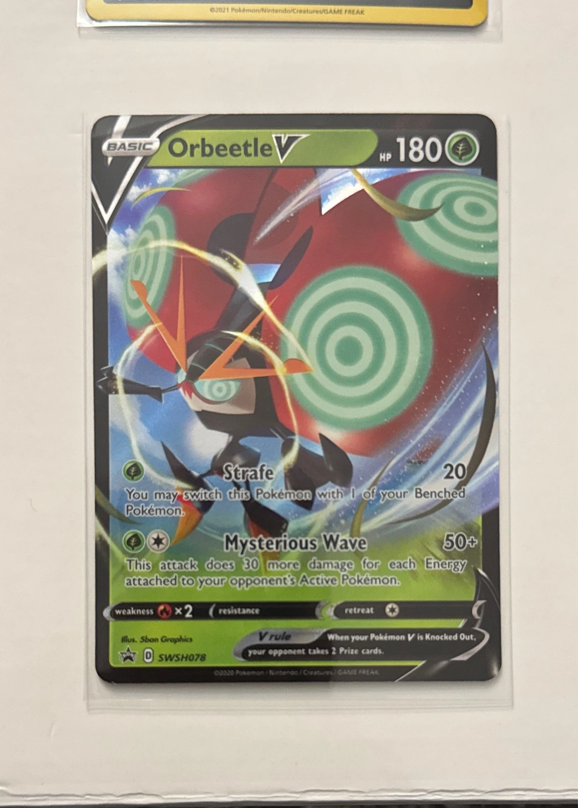 Orbeetle V - Sword & Shield Black Star Promos #SWSH078