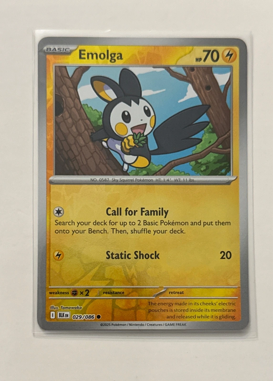 Emolga - Black & White #029/086