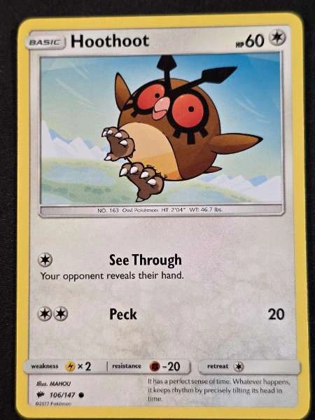 Hoothoot - Burning Shadows #106/147