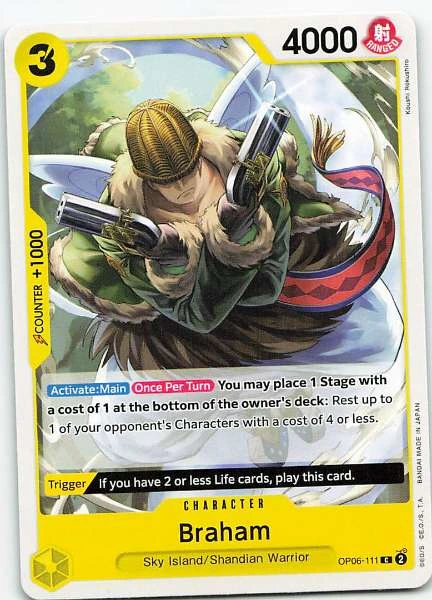 Braham - Wings of the Captain #OP06-111