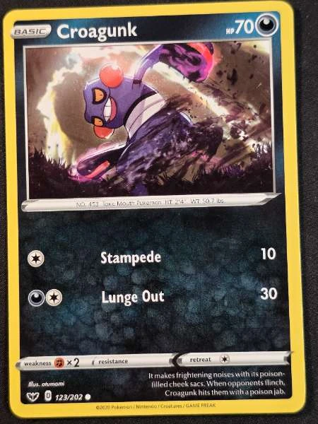 Croagunk - Sword & Shield #123/202