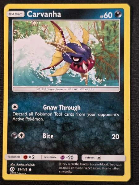 Carvanha - Sun & Moon #81/149