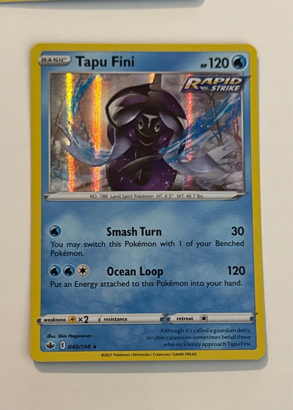 Tapu Fini - Chilling Reign #040/198